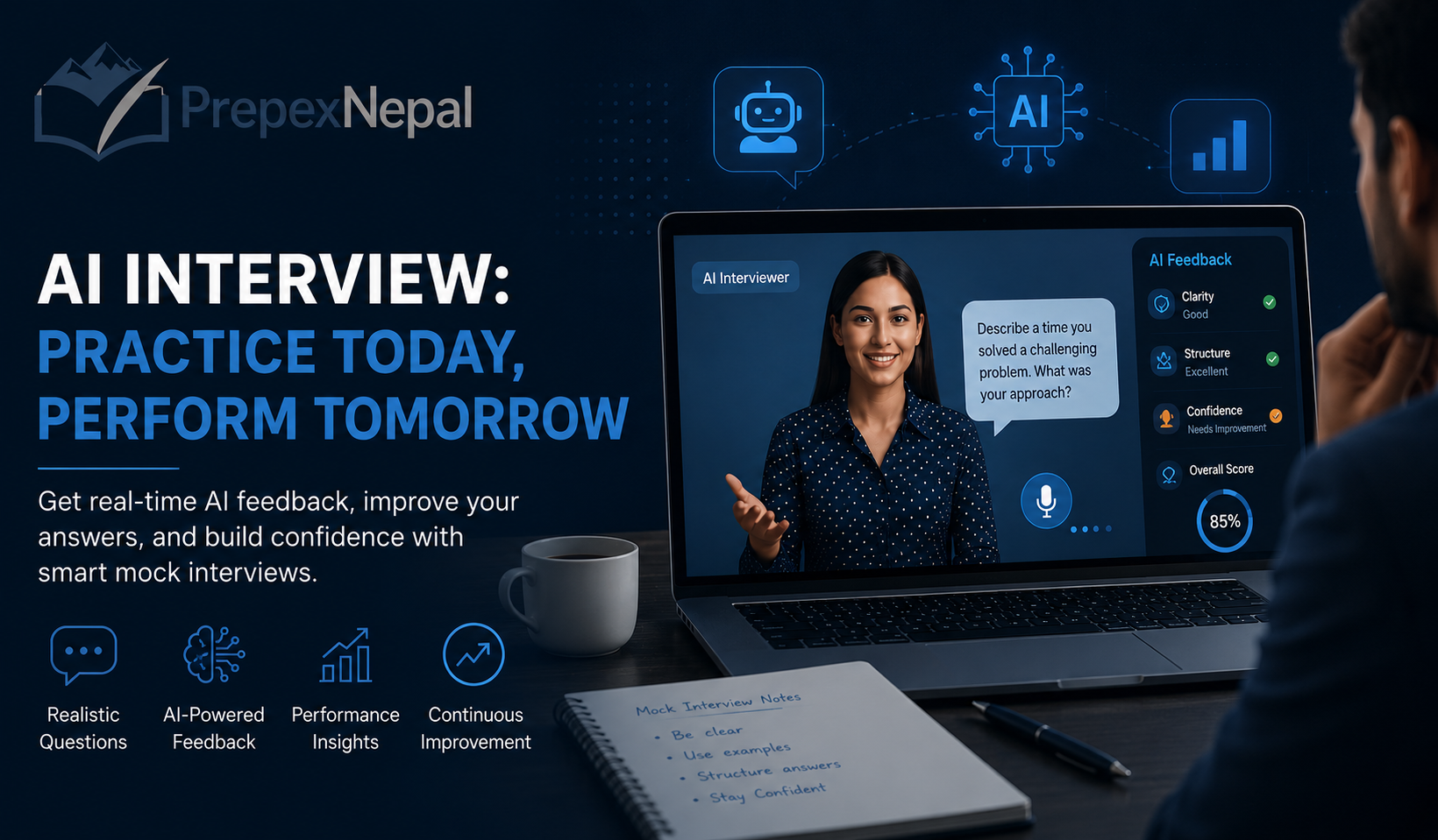 How AI Mock Interviews Help You Prepare Better — PrepexNepal